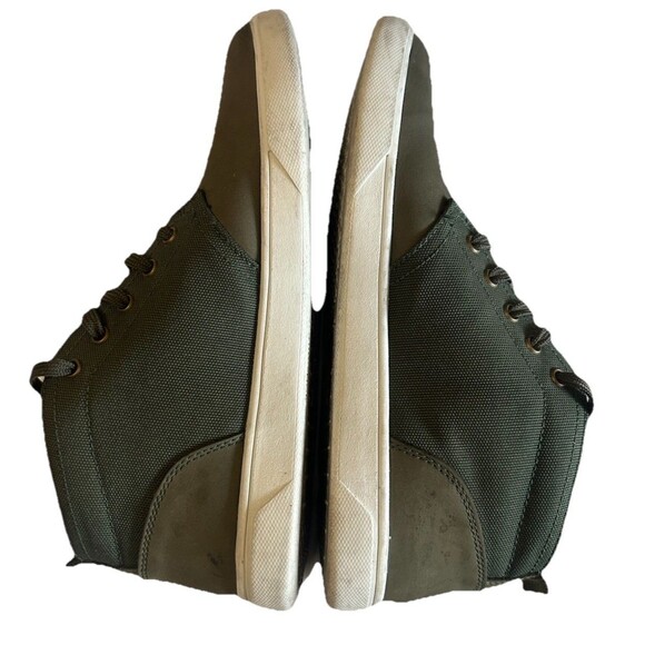 Timberland Davis Square Men\'s Size 7.5  Chukka Dark Green Nubuck Canvas Sneaker